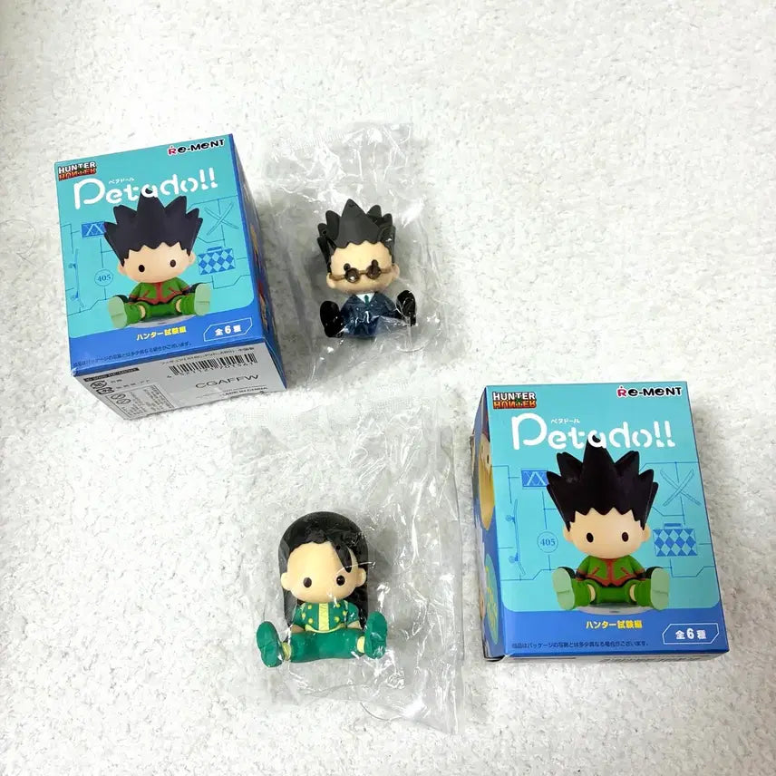 [BUNJANG] Hunter x Hunter Illumi &amp; Leorio Pet Bottle Stand Set / 헌터헌터 이르미, 레오리오 페타돌 일괄판매