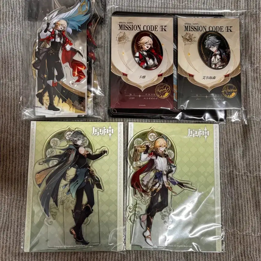 [BUNJANG] Genshin Impact Alhaitham &amp; Kaveh KFC Acrylic Set / 원신 알하이탐 , 카베 kfc 아크릴 세트