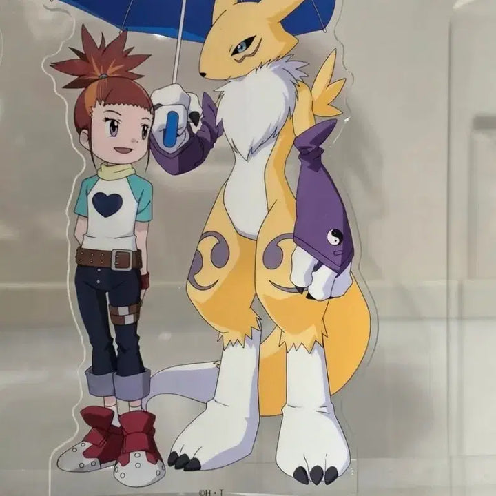 [BUNJANG] Digimon Tamers Sena &amp; Renamon Water Puddle Acrylic Stand (Sealed) / 디지몬테이머즈 세나 &amp; 레나몬 물웅덩이 아크릴스탠드 미개봉