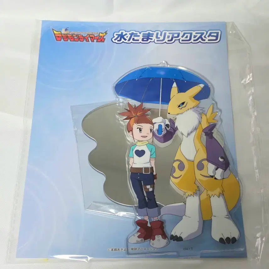 [BUNJANG] Digimon Tamers Sena &amp; Renamon Water Puddle Acrylic Stand (Sealed) / 디지몬테이머즈 세나 &amp; 레나몬 물웅덩이 아크릴스탠드 미개봉