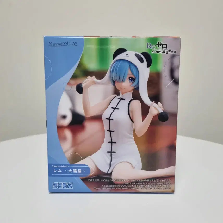 [BUNJANG] Sega Re:Zero Rem Panda Ver. Figure (Sealed) / [미개봉]세가 유메미라이즈 리제로 re:제로 렘 판다 ver 피규어