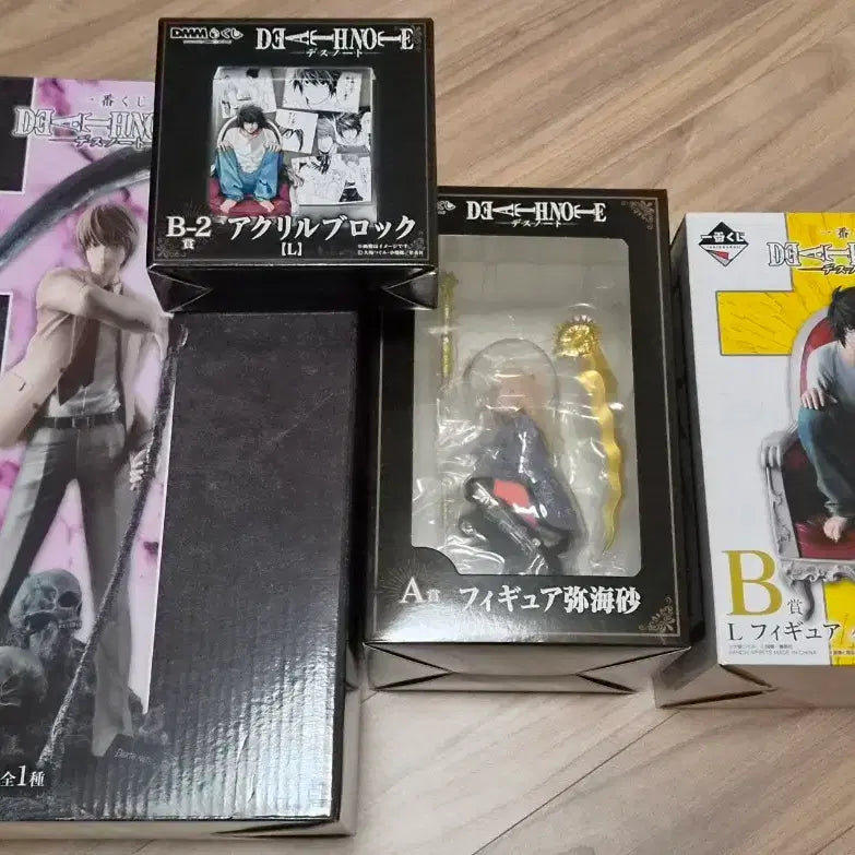 [BUNJANG] Death Note Light Yagami, L, Misa Amane Ichiban Kuji Figure Bundle Set / 급처 데스노트 라이토 엘 미사 제일복권 쿠지 피규어 일괄 (하위상 포함)