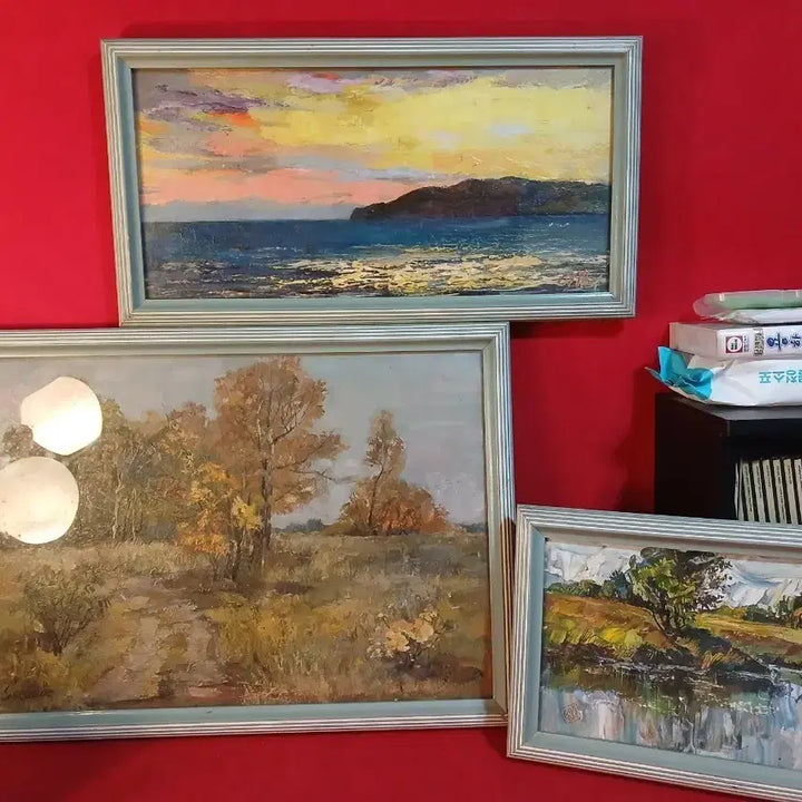 [BUNJANG] Three 1990s Oil Paintings / 90년대 유화 3점