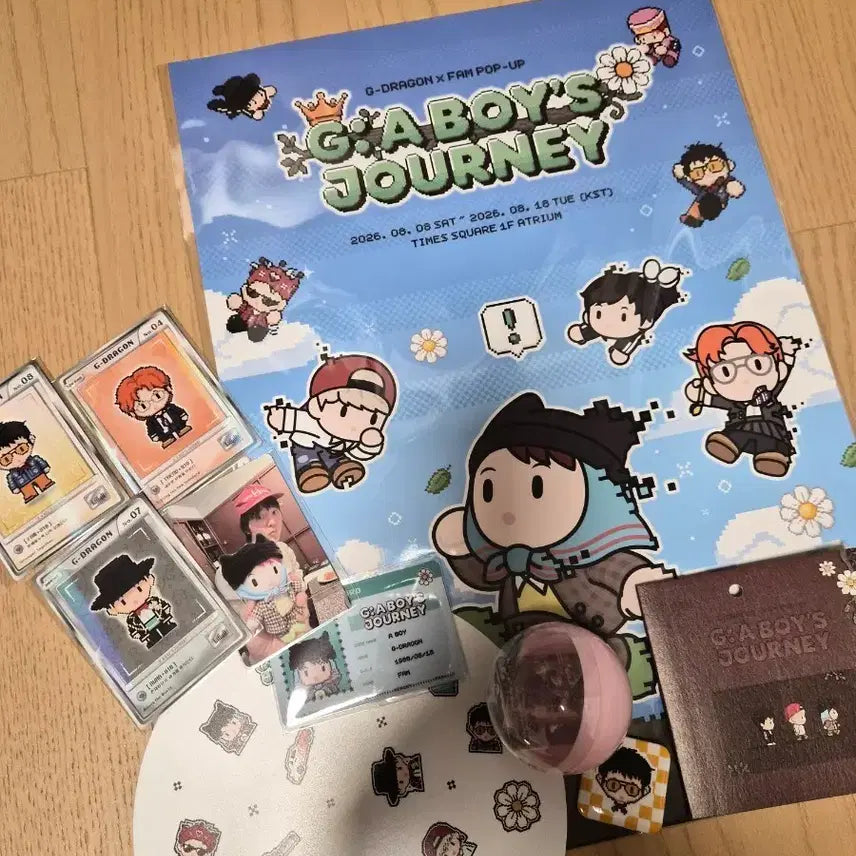 [BUNJANG] G-Dragon Popup PamKit + Gacha Bundle Set / 지디 지드래곤 팝업 팸키트 + 가챠 1개 + happy gift  일괄