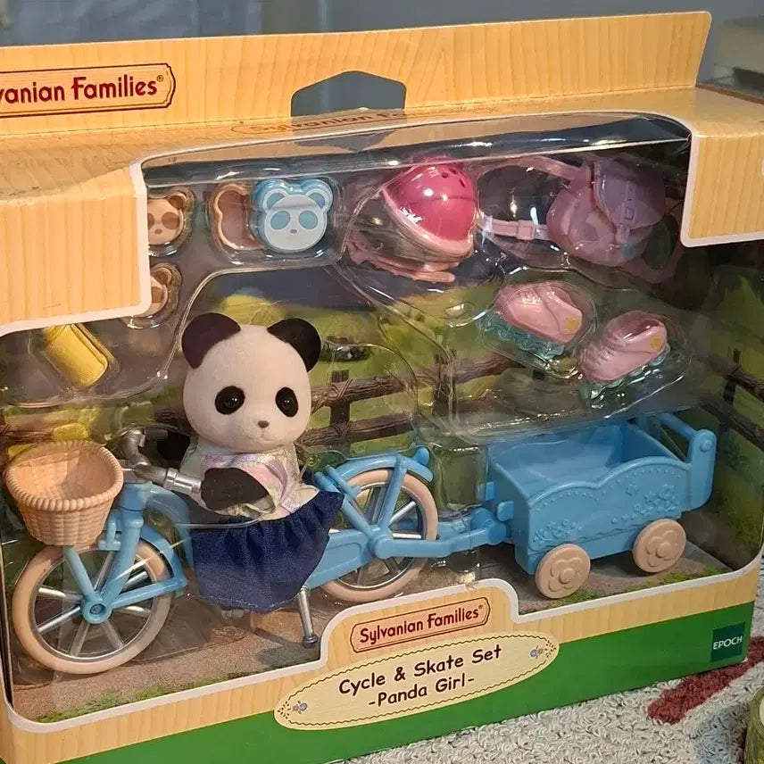 [BUNJANG] Sylvanian Families Panda Girl Bicycle / 실바니안 판다소녀 자전거