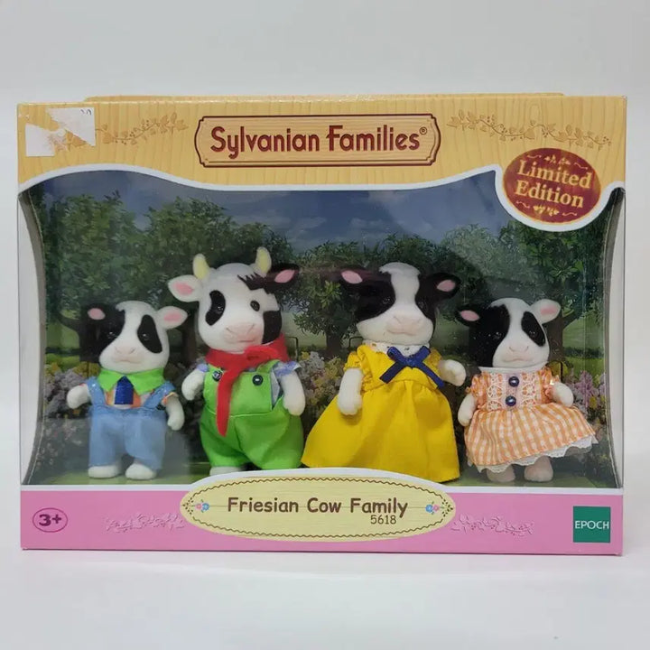 [BUNJANG] Sylvanian Families Limited Edition Freisian Cow Family / 실바니안 패프리시안 젖소가족 리미티드 에디션