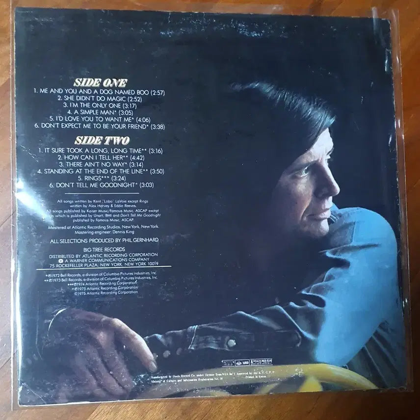 [BUNJANG] LOBO Best LP Vinyl Record / 로보 LOBO 베스트lp