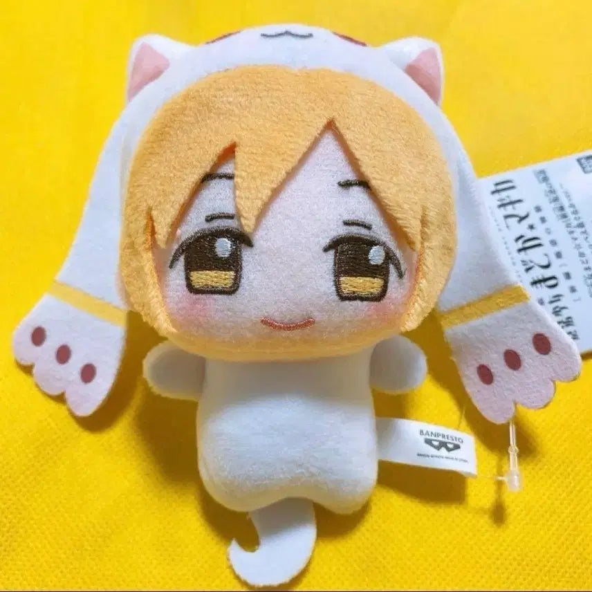 [BUNJANG] Madoka Magica Tomoe Mami &amp; Kyubey Chibi Plush Costume Set / 마마마 토모에 마미 치비구루미 큐베 키구루미 의상