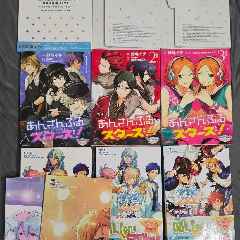 [BUNJANG] Ensemble Stars! Dream Live DVD, Comics, Novels, and Merchandise Bundle Set / 앙스타 드림라이브dvd 및 코믹스, 팬북 일괄판매