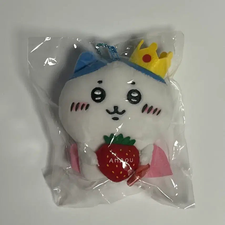 [BUNJANG] Chiikawa Fukuoka Limited Edition Strawberry Hachiware Mascot / 치이카와 후쿠오카 지역 한정 딸기 하치와레 마스코트