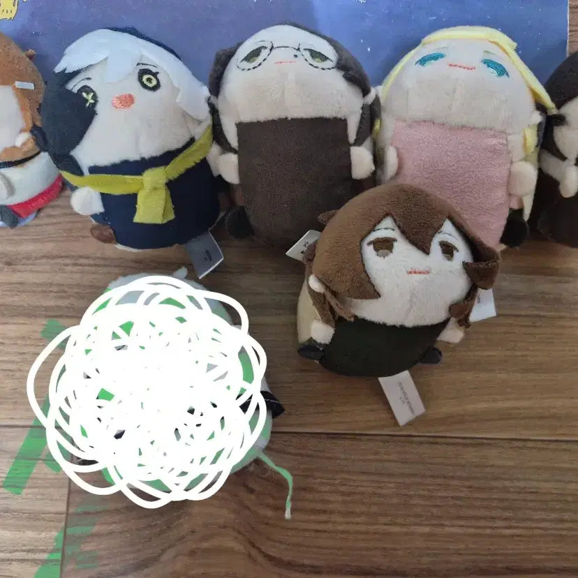 [BUNJANG] Bungo Stray Dogs Plush Keyring Set / 문스독 굿즈 인형 키링 세트