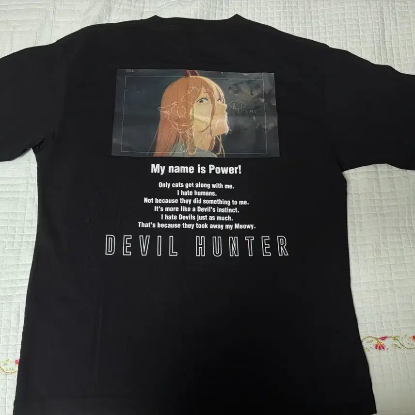 [BUNJANG] Chainsaw Man x Uniqlo Power T-Shirt / 체인소맨 유티 유니클로 콜라보 파워 티셔츠s
