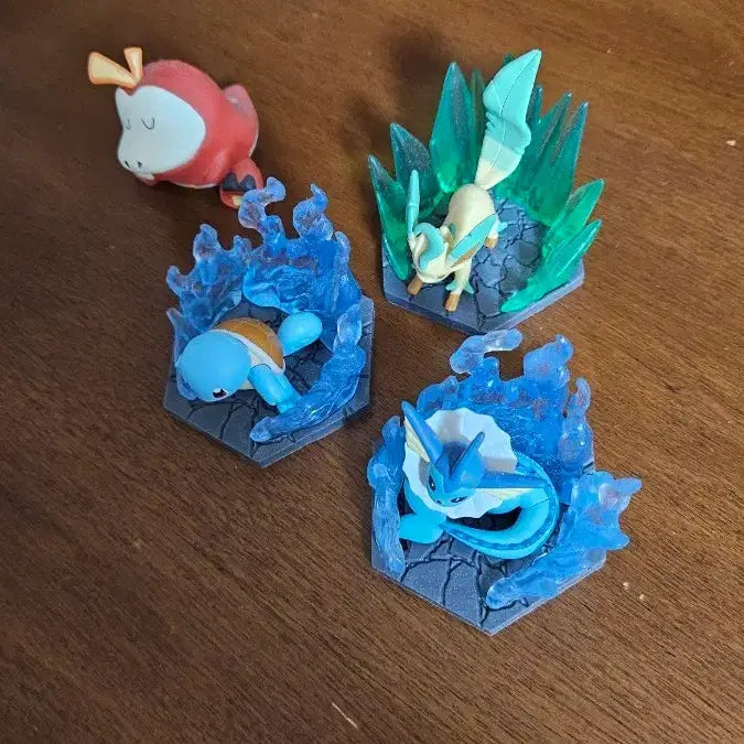[BUNJANG] Pokemon Figure Set (4 Types) / 포켓몬 피규어 4종 세트 뜨아거/어니부기/샤미드/쥬피썬더)