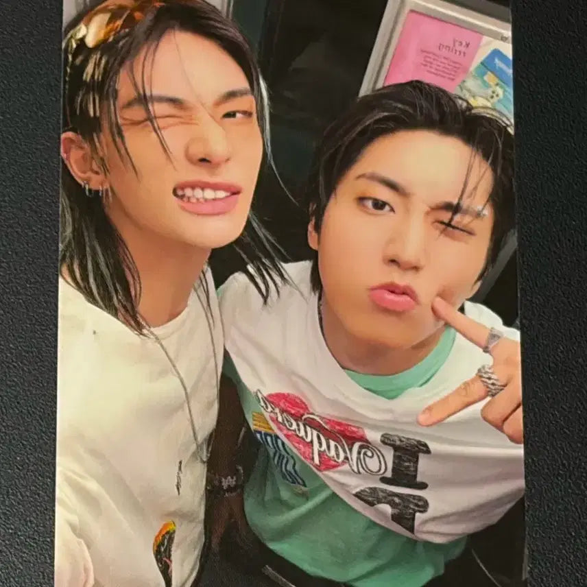 [BUNJANG] Stray Kids Long Sleeve Unit Photocard Hyunjin Han Jisung / 스키즈 팝업 롱슬리브 유닛 포카 현진 한지성