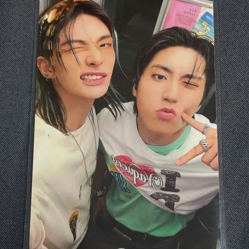 [BUNJANG] Stray Kids Long Sleeve Unit Photocard Hyunjin Han Jisung / 스키즈 팝업 롱슬리브 유닛 포카 현진 한지성
