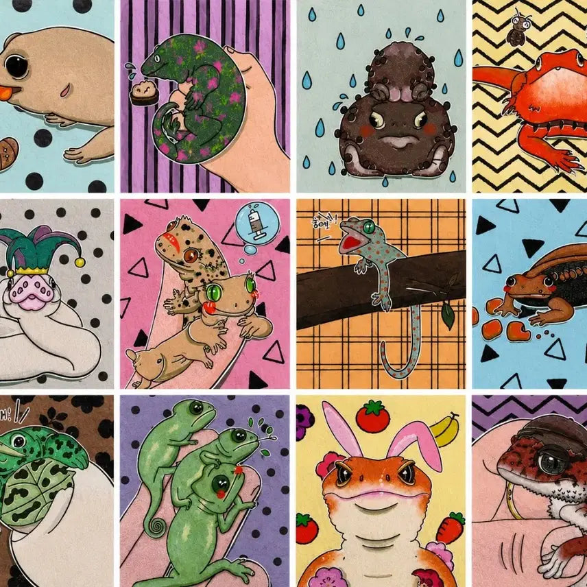 [BUNJANG] Dorothy Handmade Reptile Illustration Post with Frame / (A3)도로시 굿즈 포스터