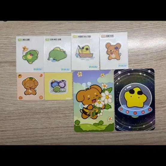 [BUNJANG] Pixelie Ddkde Kyeokbyeol Seukseul Bundle Set Stickers / 띠부씰 스티커 포카 일괄(픽셀리 공룡 각별 덕개)