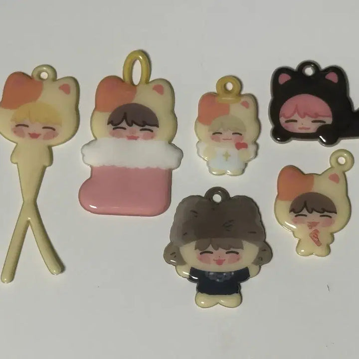 [BUNJANG] Danim Cheese Jaehyun Cheezjen Squishy Keyring Bundle Set / 다님 치즈잰 재현 말랑키링 일괄