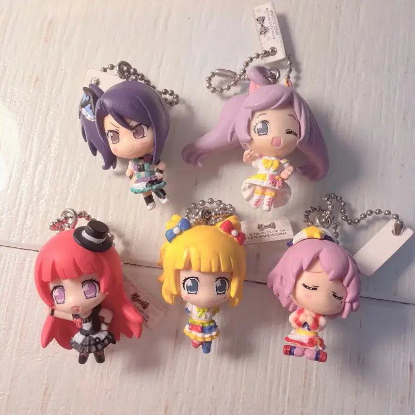 [BUNJANG] PriPara Classic Keyring Gacha Bundle Set - Vintage Bishoujo Figure / 프리파라 고전 키링 가챠 일괄 양도 고전 미소녀 피규어