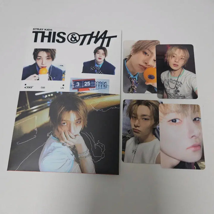 [BUNJANG] Stray Kids I.N This &amp; That Fans LP Split Set Photocard / 아이엔 세트/ 스트레이키즈 디스앤댓 개인반 &amp; 앤드버전 팬즈 엘피 분철 lp fans this&amp;that