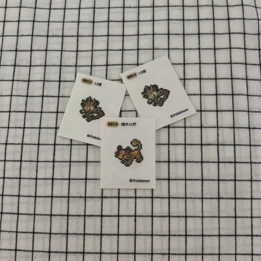 [BUNJANG] Pokemon Pixel Sticker Naong Pershion / 포켓몬 픽셀 띠부씰 나옹 페르시온