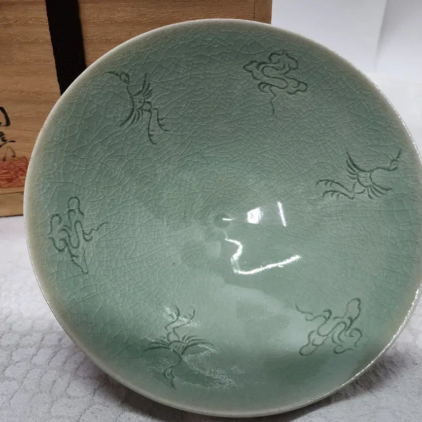 [BUNJANG] Songnam Shin Sang-ho Celadon Tea Bowl / 송남 신상호 청자 다완