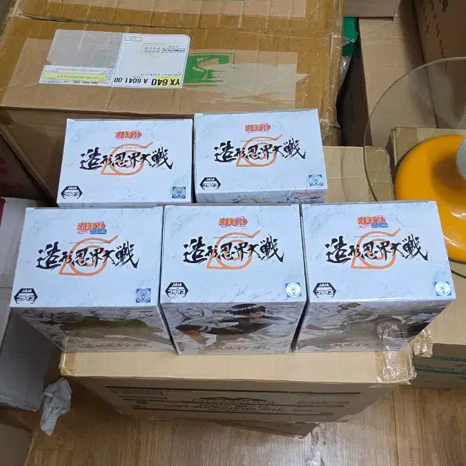 [BUNJANG] Bandai Namco Naruto Shippuden Colosseum Action Figure Set (Naruto, Tsunade, Kakashi, Rock Lee, Jiraiya) - Sealed / (번장최저가미개봉)나루토 피규어 콜로세움 조형 닌자대전(나루토/츠나데/카카시/록리/지라이야)