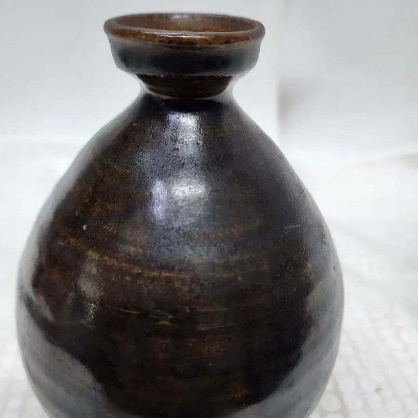 [BUNJANG] Black Glaze Stoneware Vase / 흑유 석간주 도자기 화병