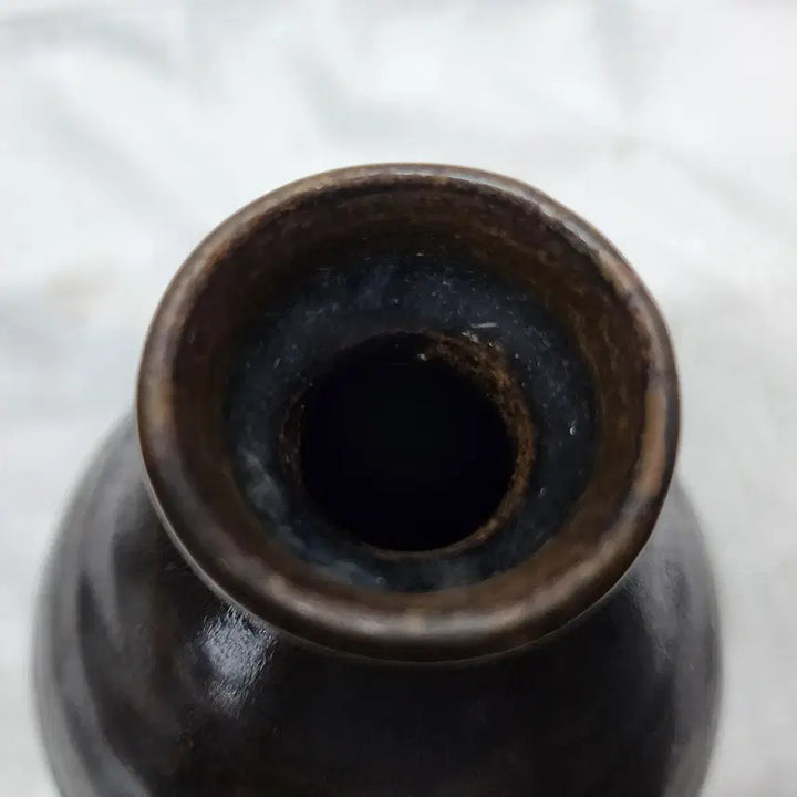 [BUNJANG] Black Glaze Stoneware Vase / 흑유 석간주 도자기 화병