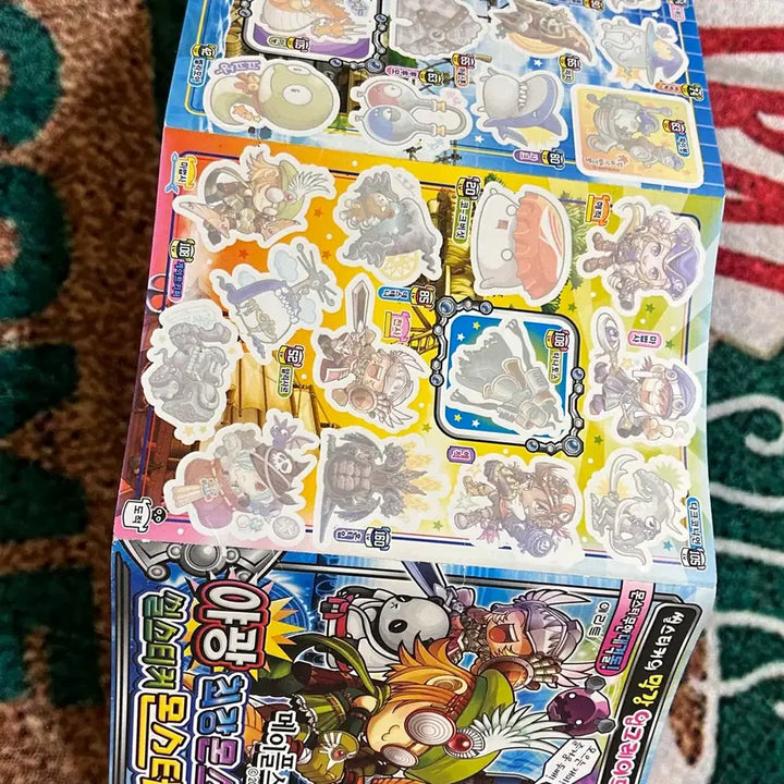 [BUNJANG] MapleStory Glow-in-the-Dark Monster Sticker Book / 고전문구 메이플스토리 야광 몬스터 씰스티커북 스티커북