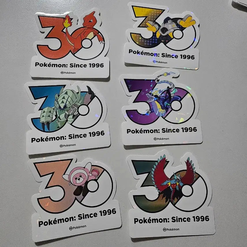 [BUNJANG] Pokemon 30th Anniversary Sticker / 포캣몬 30주년 스티커 판매합니다