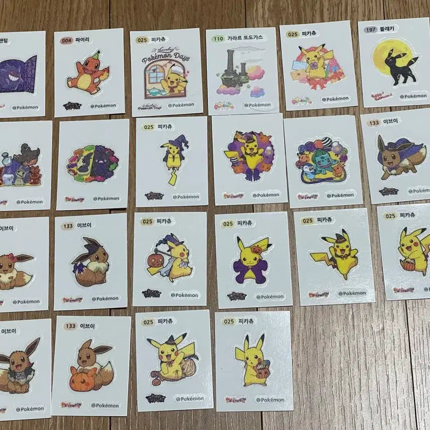 [BUNJANG] Pokemon Stickers Halloween 30th Anniversary / 포켓몬 띠부씰 띠부실 포켓몬스터 포캣몬 판매 할로윈 30주년