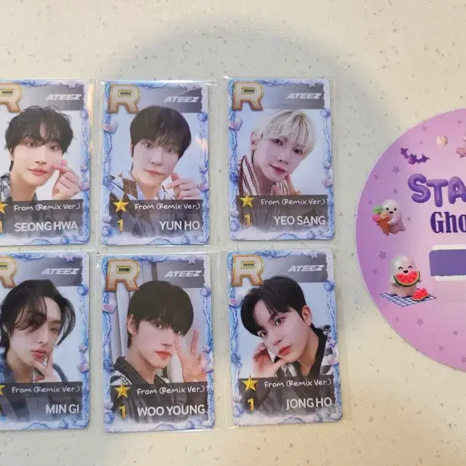 [BUNJANG] ATEEZ Ghost House Superstar Limited Edition PVC Photocard Set / 에이티즈 Ghost House 슈퍼스타 에이티즈 리미티드 에디션 슈스티즈 R카드 세트