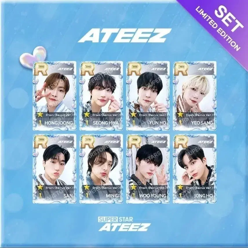 [BUNJANG] ATEEZ Ghost House Superstar Limited Edition PVC Photocard Set / 에이티즈 Ghost House 슈퍼스타 에이티즈 리미티드 에디션 슈스티즈 R카드 세트