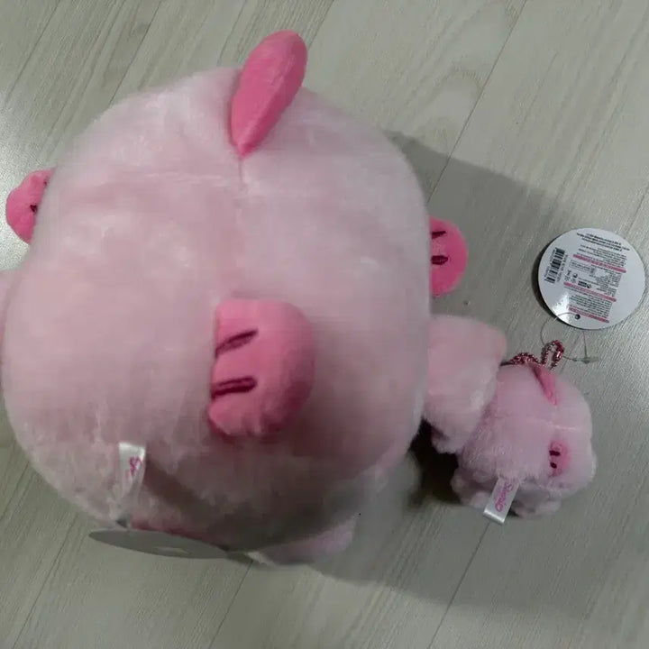 [BUNJANG] Sanrio Hangyodon Pink Cherry Blossom Plush Set (25cm, 8cm) / (2개 세트) 산리오 핑크톤 벚꽃 한교동 25cm 8cm 인형 키링