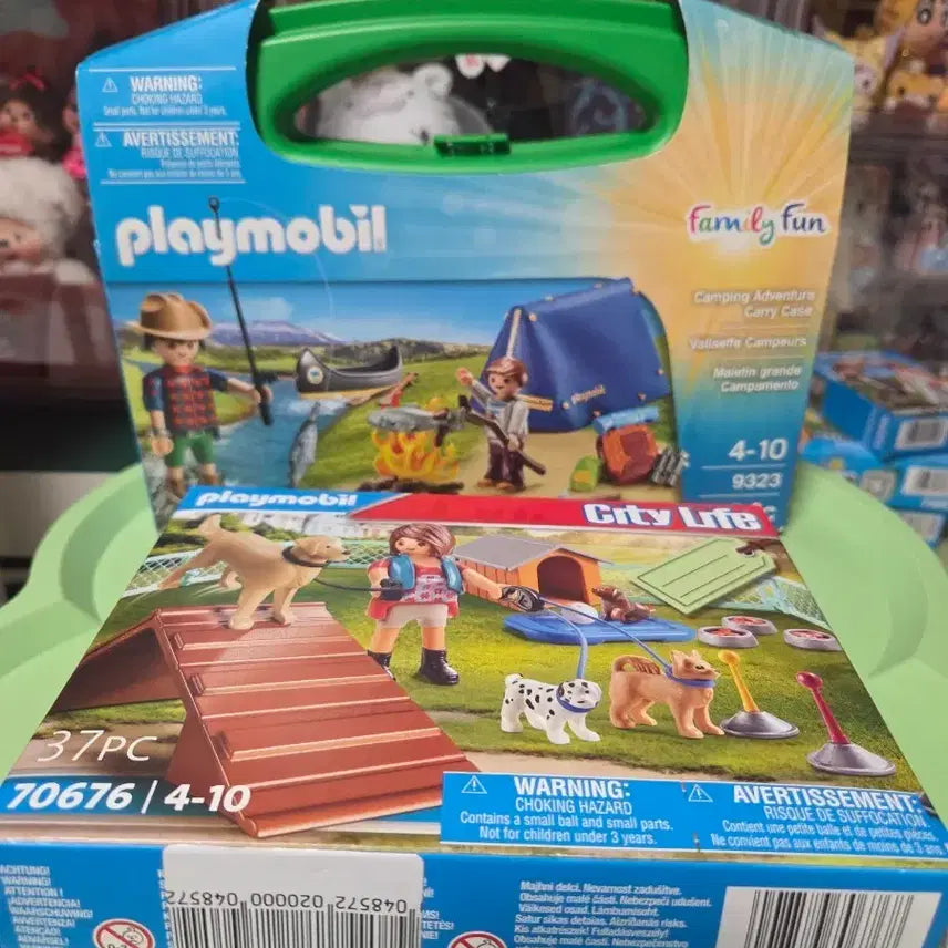 [BUNJANG] Playmobil Camping Adventure Carry Case &amp; City Life 2-Set / 플레이모빌 2종