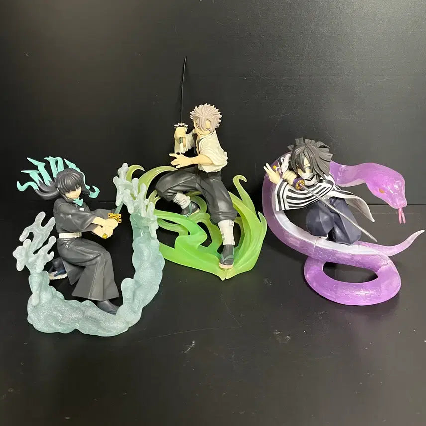 [BUNJANG] Demon Slayer Unsealed Figure Set - Sanemi, Iguro, Muichiro / 개봉품세트 귀멸의칼날 피규어 사네미 이구로 오바나이 무이치로 피규어