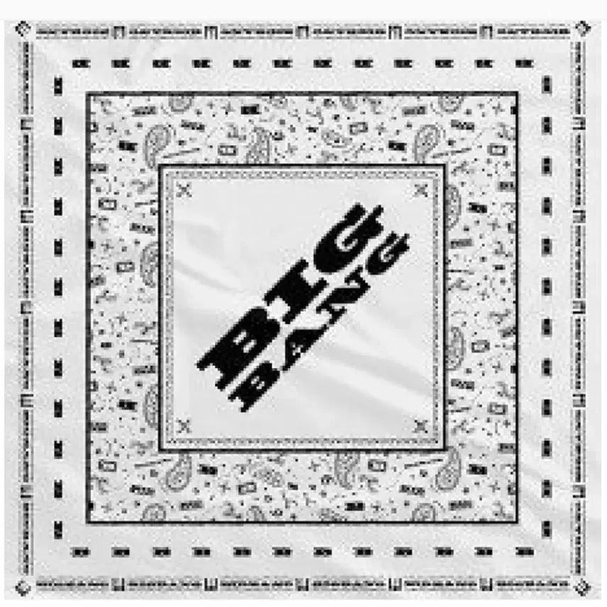 [BUNJANG] BIGBANG XX : Cosmos Twilly Scarf Black / 빅뱅 2026-2027 월드 투어 XX : 코스모스 트윌리 스카프 블랙