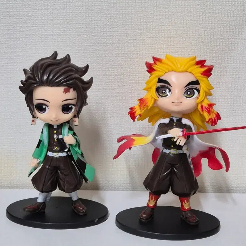 [BUNJANG] Demon Slayer Tanjiro &amp; Rengoku Figure Bundle Set / 귀멸의 칼날 피규어 탄지로 렌고쿠