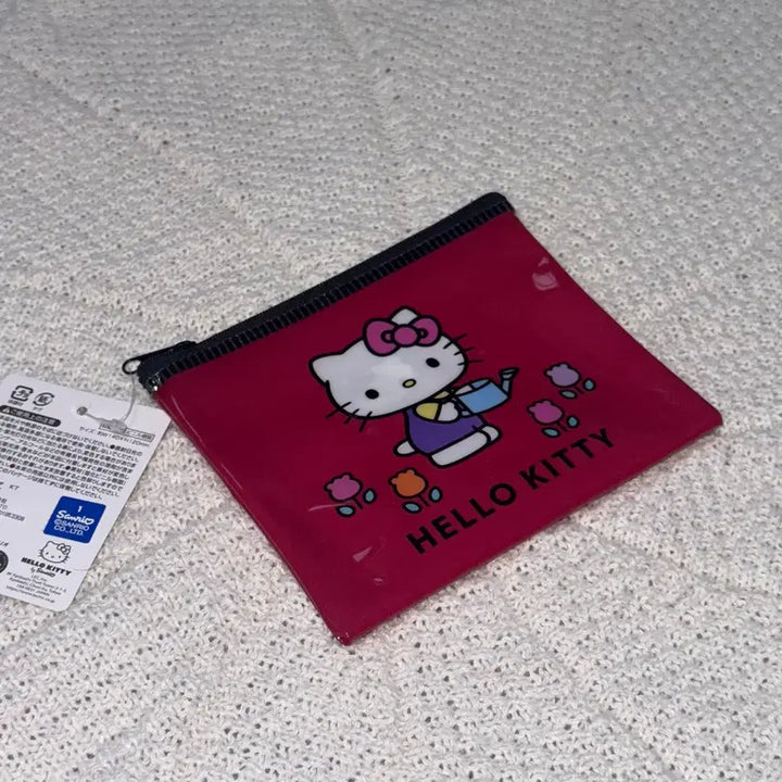 [BUNJANG] Sanrio Hello Kitty Retro PVC Flat Pouch / 산리오 헬로키티 레트로 PVC 플랫 파우치