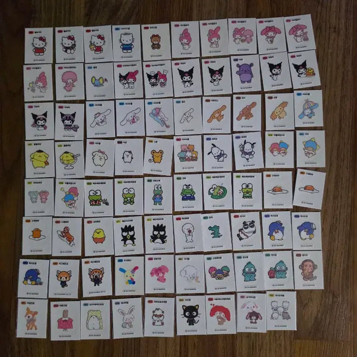 [BUNJANG] Sanrio Sticker Bundle (95 Stickers Total) / 산리오 띠부씰 일반씰 79장 반짝이씰 26장 전부 일괄판매합니다