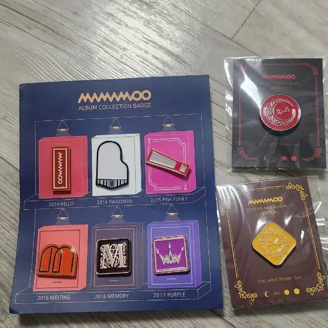 [BUNJANG] Mamamoo Album Collection Badge Set / 마마무 앨범 컬렉션 배지 세트