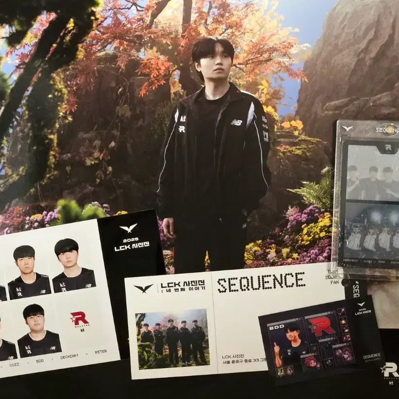 [BUNJANG] KT Rolster Bdd LCK Photo Exhibition Poster + Sequence Card + Ticket + Pixel Sticker + ID Photo Bundle Set / LCK사진전 kt롤스터 비디디 Bdd 포스터+시퀀스카드+티켓+픽셀스티커+증명사진 일괄