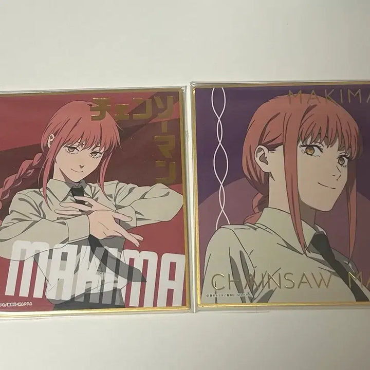 [BUNJANG] Chainsaw Man Makima Shikishi Art Board Set / 마키마 색지 세트