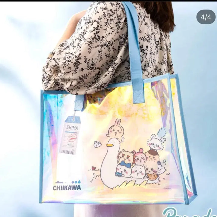 [BUNJANG] Chiikawa Mermaid Island Beach Bag Aurora Sealed / 치이카와 인어의섬 비치백 오로라 미개봉 미상품