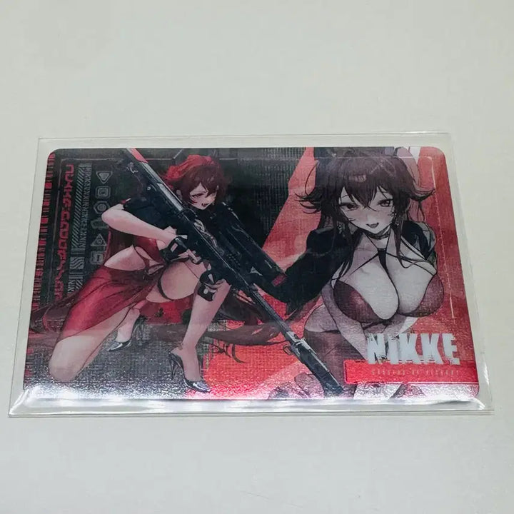[BUNJANG] Goddess of Victory: NIKKE Metallic Paste Red Hood Card + Ichiban Kuji J Prize / 니케 메탈릭패스 레드후드 카드+ 니케 제일복권 j상