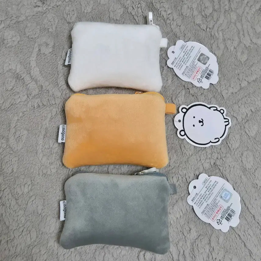 [BUNJANG] Nongdamgom Damgomi Doll Keyring Pouch 3-Set / 농담곰 담곰이 인형 키링 파우치 3종 풀세트