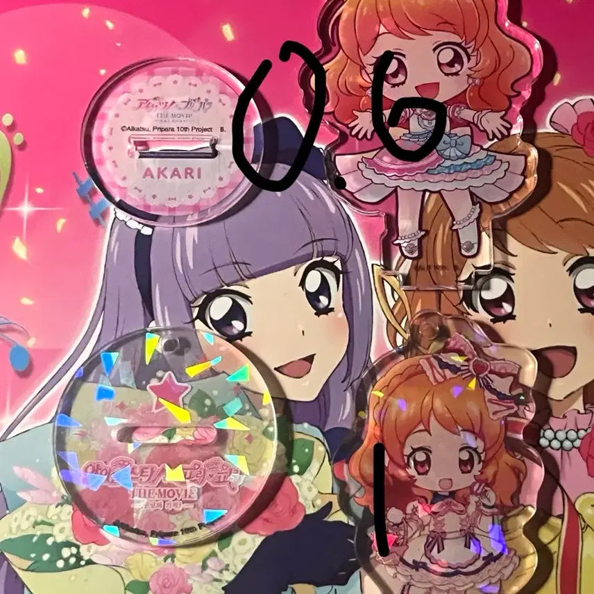 [BUNJANG] Aikatsu! Akari Hoshimiya Acrylic Stand - Starlight Parade / 아이카츠 아이엠스타 아카리 하늘 아크릴 스타파라 카츠파라 sd 스디 팝업
