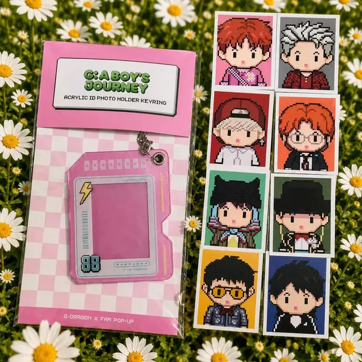[BUNJANG] G-Dragon Pop-Up Acrylic ID Photo Holder Keyring / gd 팝업 아크릴 ID 포토 홀더 키링
