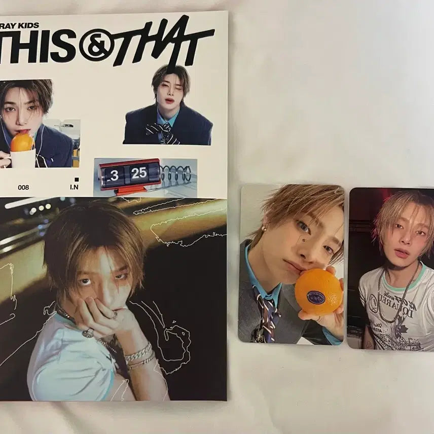 [BUNJANG] Stray Kids THIS&amp;THAT Album I.N Pre-order Photocard / 스트레이키즈 THIS&amp;THAT 개인버전 앨범 I.N 예판 포토카드